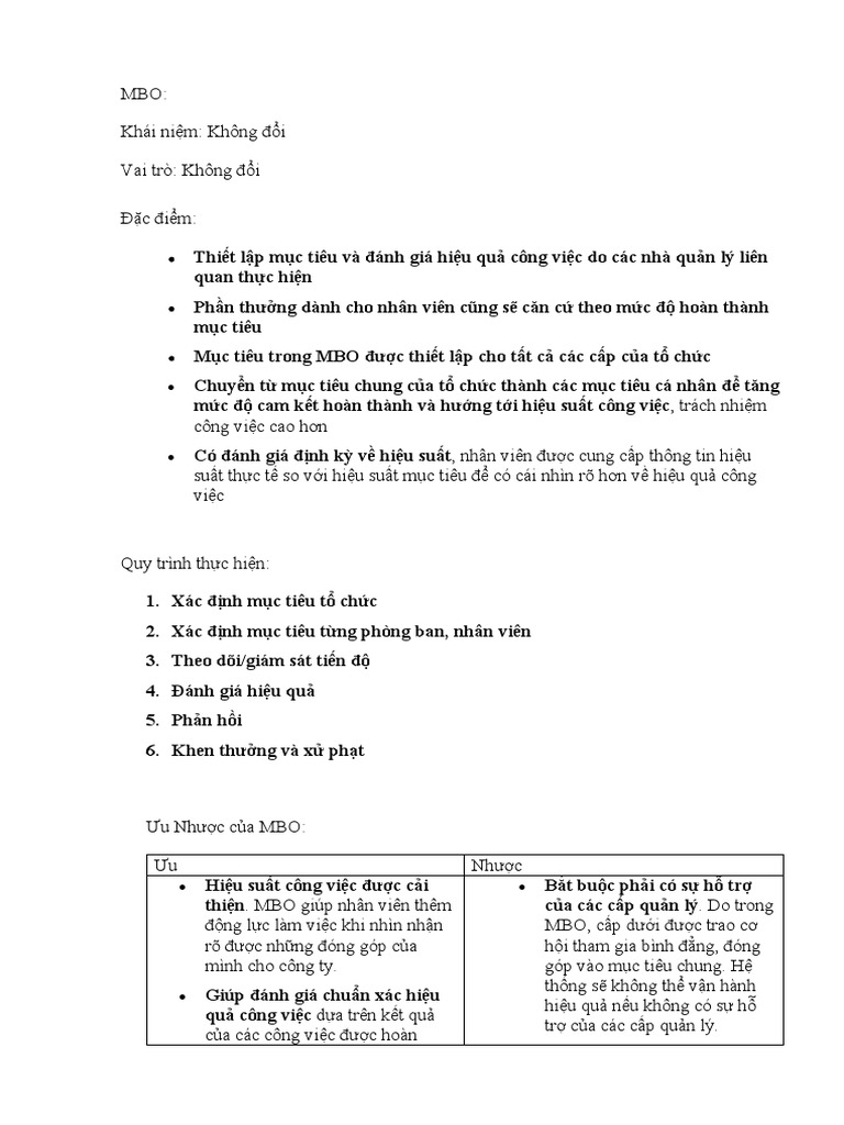 MBO | PDF