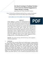 Utilization of Video-Based Learning in Teaching Christian Living Education 10 To Increase Student Engagement in Online Distance Learning