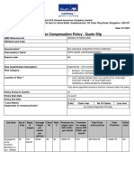 Employee Compensation Policy - Quote Slip