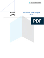 ESE Civil 2020 Previous Year Paper