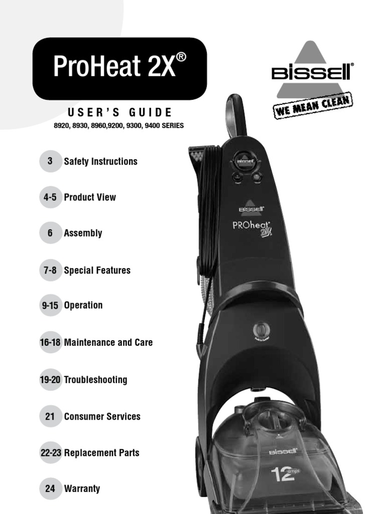 Bissel PROheat 2X PDF Housekeeping Vacuum Cleaner