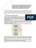 Integrating Risk Management With Design Control