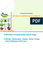 Awareness Training - Budaya Hemat Energy