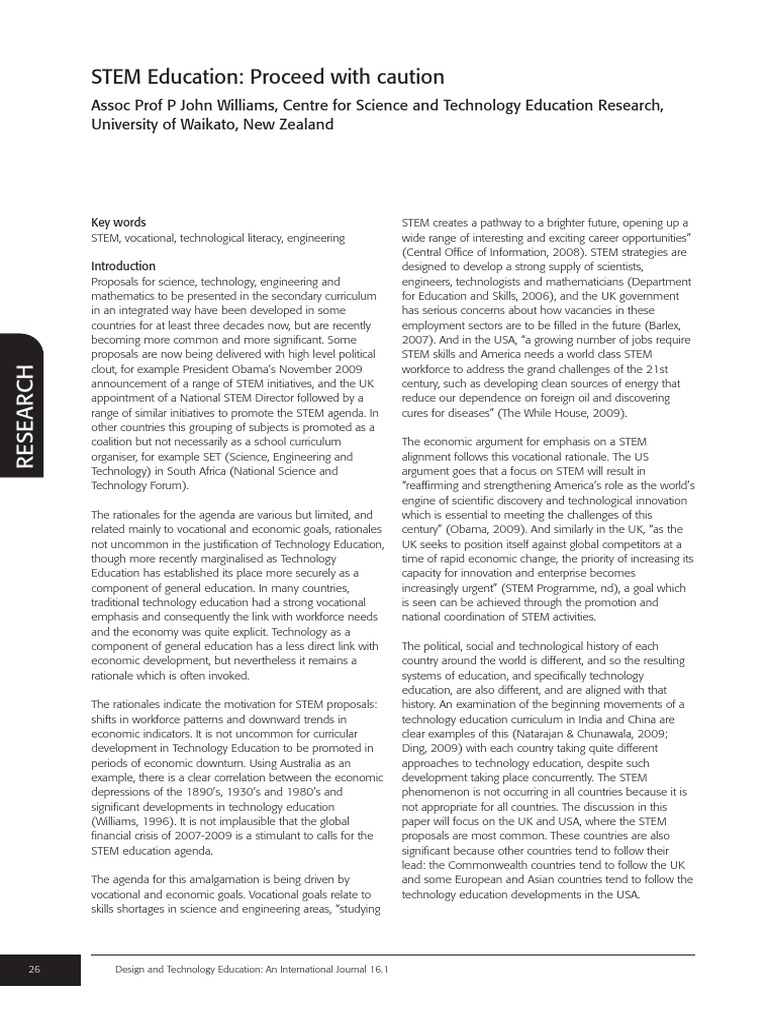 Importance of STEM in Education | PDF | Science, Technology ...