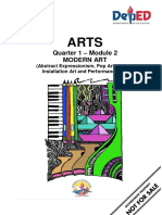 Quarter 1 - Module 2 Modern Art: (Abstract Expressionism, Pop Art, Op Art, Installation Art and Performance Art)