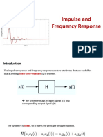 Impulse and Frequency Response: DR Mohamed Seghier