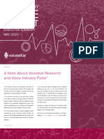 Voice Industry Pulse Executive Summary Report May 2020