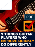 9 Things Guitar Players Who Improve Quickly Do Differently