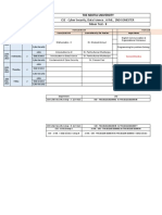 Routine of Minor Test - II CSE Department