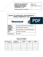 26280-220-V11-VA30-00880 Manual de Operación y Mantenimiento Bomba Sumergible