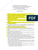 Técnicas de Caracterização de Materiais por Microscopia