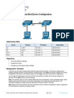 2.9.2 Lab Basic Switch and End Device Configuration Es XL