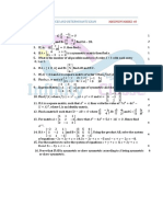 Class 12 MATRICES AND DETERMINANTS EXAM 