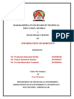 "Information of Robotics": Maharashtra State Board of Technical Education, Mumbai