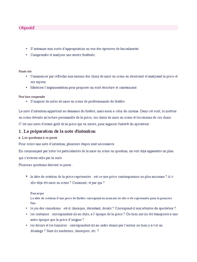 Note D’Intention Danse : Que faut-il dire dans une note d’intention – GCDJ