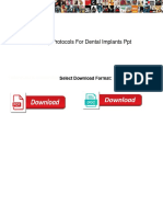 Loading Protocols For Dental Implants