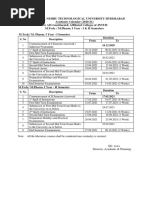 Academic Calendar 2020-21 For M.tech - M - Pharm - and Pharm .D Pharm .D (PB) - I Year