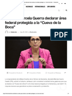 26-05-22 Exhorta Marcela Guerra Declarar Área Federal Protegida A La "Cueva de La Boca"