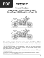 Street Triple Owners Handbook 3855672ENUS