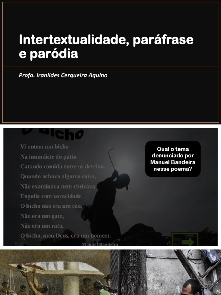 Intertextualidade, Paráfrase e Paródia | PDF | Contos | Alemanha