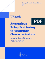 (Springer Tracts in Modern Physics 179) Yoshio Waseda (Auth.) - Anomalous X-Ray Scattering For Material Characterization - Atomic-Scale Structure Determination-Springer-Verlag Berlin Heidelberg (2002