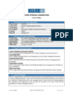 ISLAMIC BANKING COURSE OUTLINE