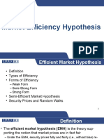 Market Efficiency Hypothesis & Market Anomlies