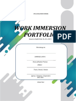 Work Immersion Portfolio