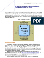 Controle de motor de passo via USB usando FT232BM