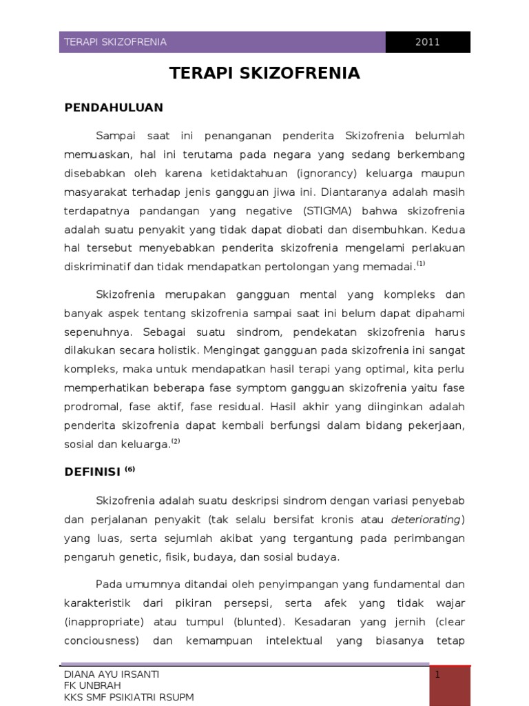 Terapi Skizofrenia Pdf