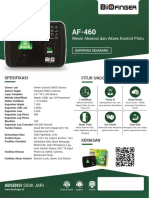 Brosur Mesin Absensi Biofinger Af-460