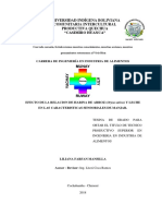 Investigacion Del Efecto de La Relacion de Harina de Arroz y Leche en Las Caracteristicas Sensoriales de Manjar