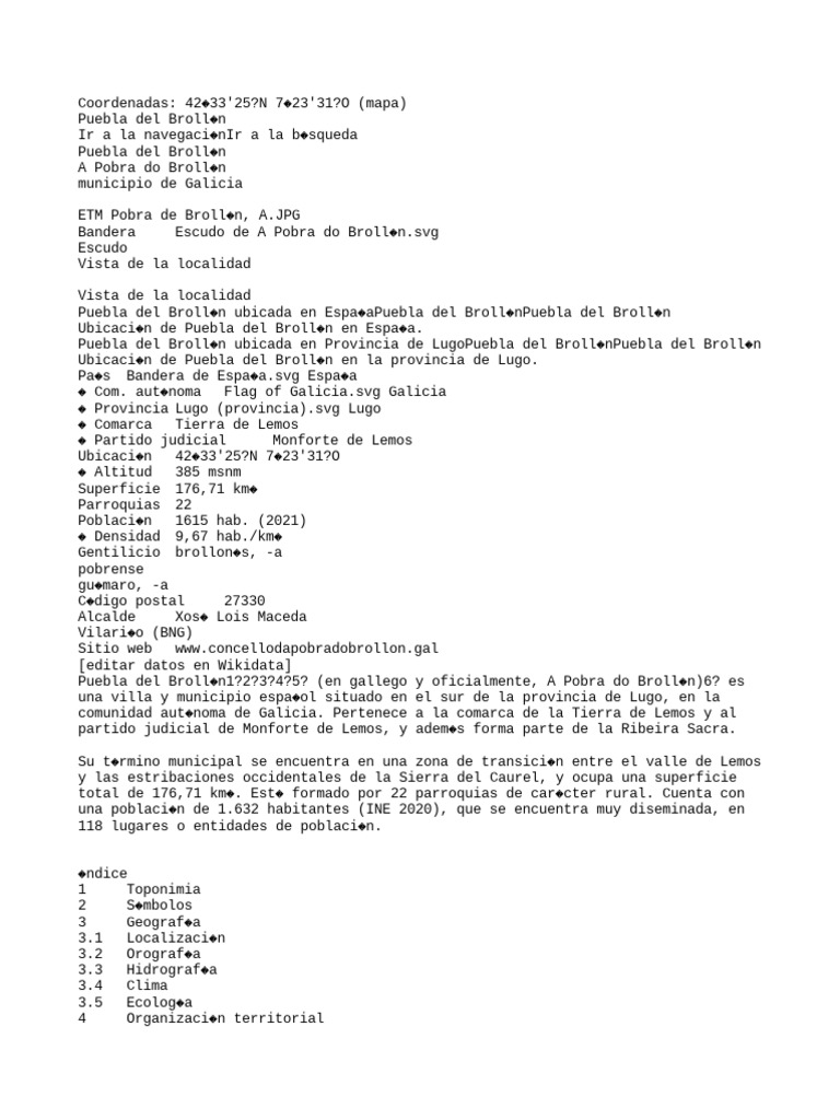 Puebla Del Brollón PDF Religión y espiritualidad