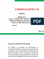 SEMANA- 2 -SESION 2-PATRON DE CONDUCTA DEL PERITO EN LA ESCENA DEL CRIMEN