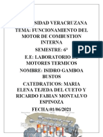 Funcionamiento del motor de combustión interna