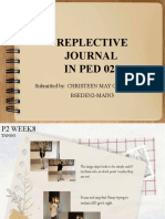 Replective Journal in Ped 028: Submitted By: Christeen May G. de Castro Bseden2-Main3