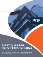 First Quarter Report March 2022: Enabling A Digital Tomorrow