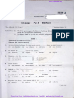 12th French - A Seires Question Paper For 2nd Revision Test 2022 Original Question Paper - A Series - Jeena Mam