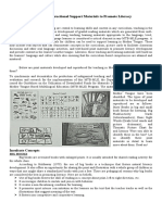 Lesson 13: Instructional Support Materials To Promote Literacy