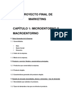 Esquema Del Proyecto de Marketing