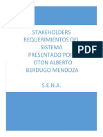 Plantilla Requerimientos de Software y Stakeholders