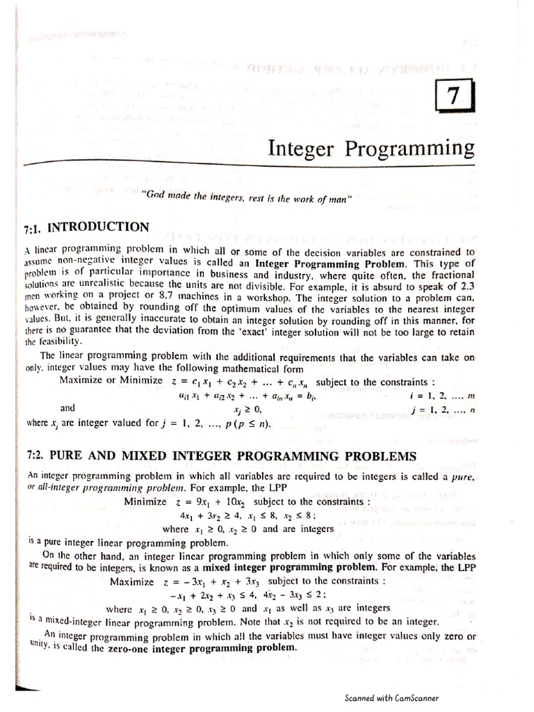 OR2 - Unit 2 | PDF