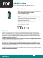 Mgate 5105-Mb-Eip Series: 1-Port Mqtt-Supported Modbus Rtu/Ascii/Tcp-To-Ethernet/Ip Gateways