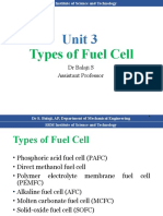 Unit 3: Types of Fuel Cell