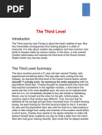 The Third Level Class 12th | PDF
