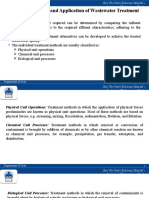 Classification and Application of Wastewater Treatment Methods