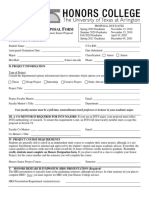 College Senior Project Proposal Form