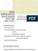 Non Operative Management of Biliary Lithiasis