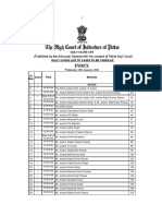 Index: Wednesday 12th January, 2022 Sl. Nos. Court Time Benches No. - Daily