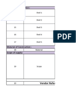 Material of Construction:-Scope of Supply:-: Vendor Reference (Client Name With Location)